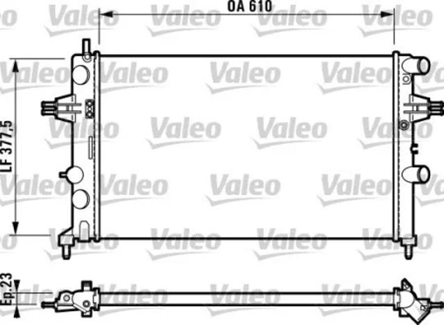 Радиатор основной 732551 VALEO