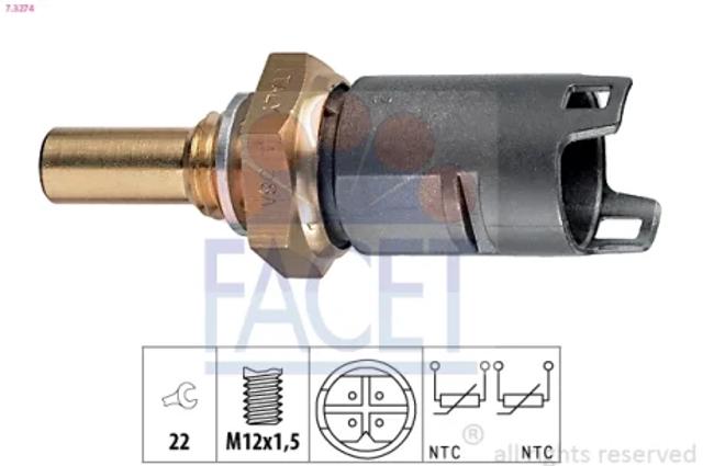 Датчик температуры жидкости 73274 FACET