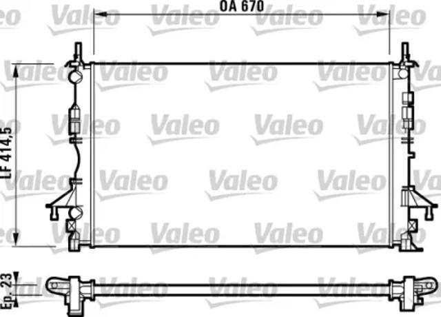 732827 VALEO Радиатор купить в Киев