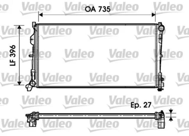 Радиатор 732956 VALEO