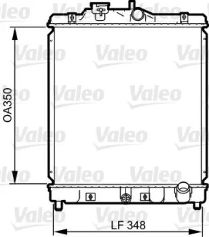 Радиатор охлаждения двигателя 734117 VALEO