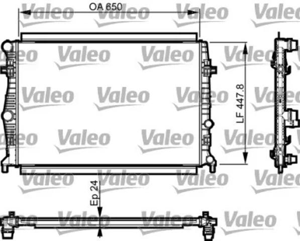 Радиатор основной 735556 VALEO