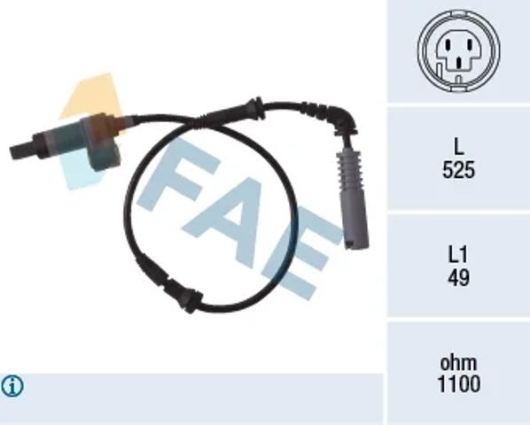 Датчик АБС (ABS) передний 78018 FAE