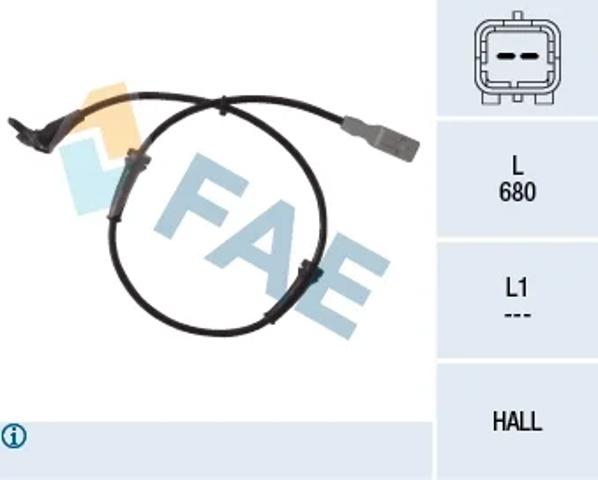 Датчик ABS передний 78036 FAE