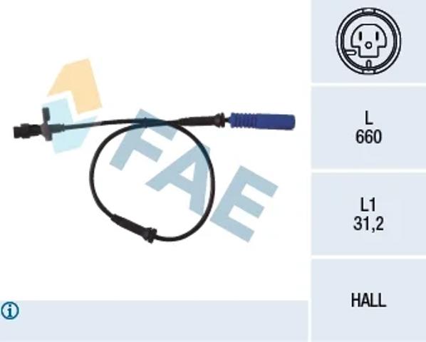 Датчик АБС 78045 FAE
