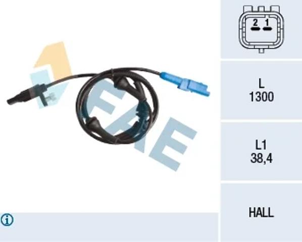 Передний датчик АБС 78089 FAE