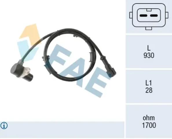 Датчик АБС (ABS) передний левый 78579 FAE