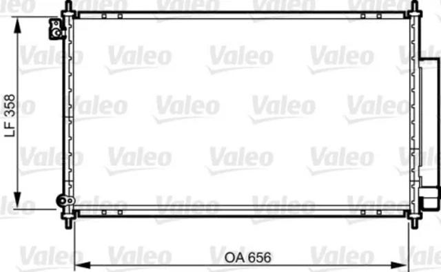 Радиатор системы охлаждения кондиционера 814159 VALEO