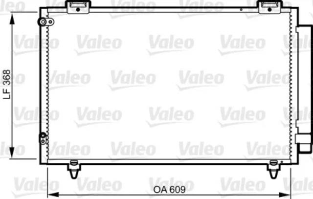 Конденсатор системы охлаждения 817805 VALEO