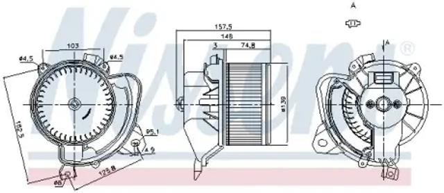 87243 NISSENS Мотор вентилятора кондиционера купить в Запорожье