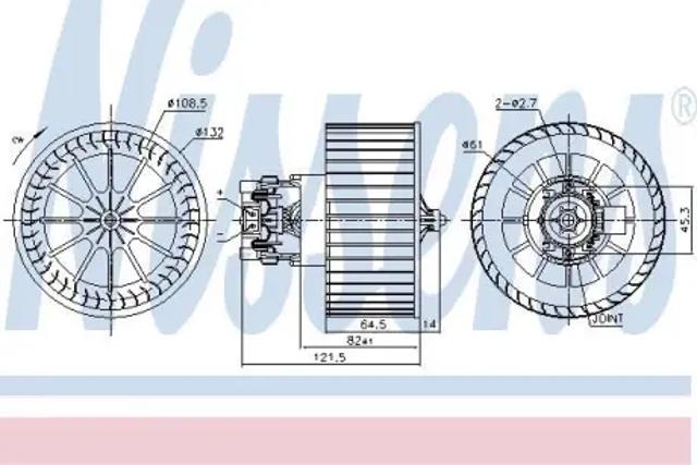 Электромотор печки 87479 NISSENS