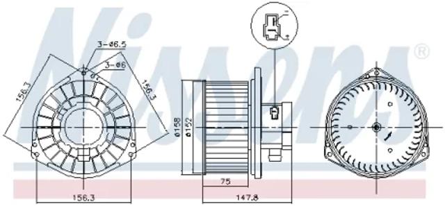 NISSENS 87531 Вентилятор печки в наличии Ирпень