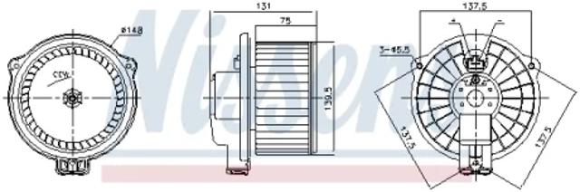 Электромотор печки Lexus RX 300/330/350/400H