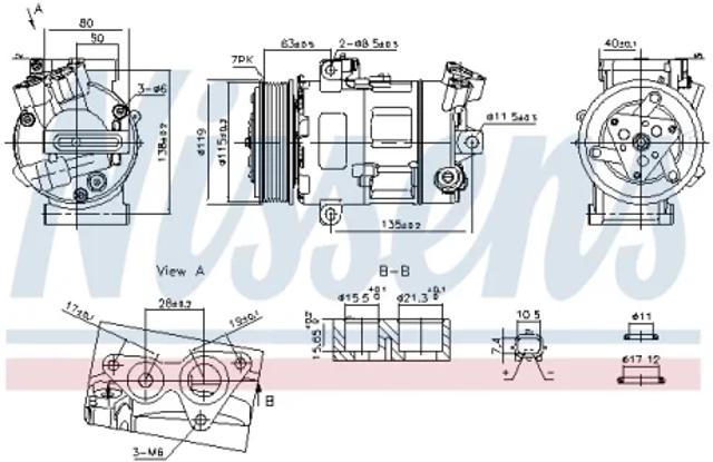 NISSENS 890947 Компрессор кондиционера в наличии Черновцы