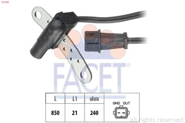 Датчик коленвала 90165 FACET