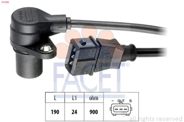 Датчик коленвала 90180 FACET