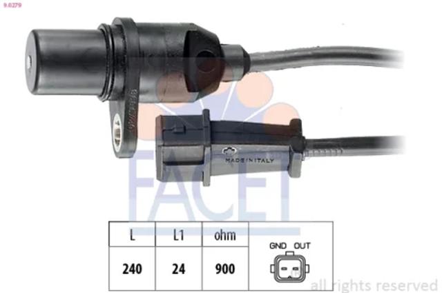 Датчик коленвала 90279 FACET