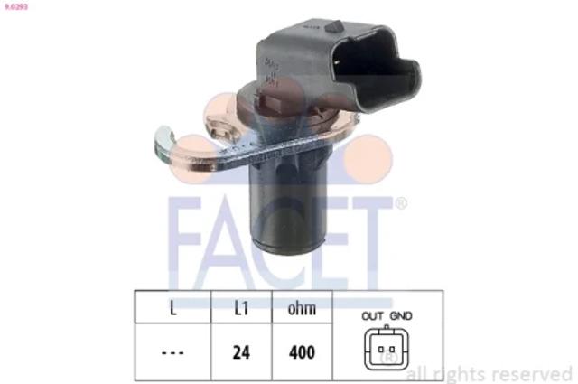 Датчик коленвала 90293 FACET