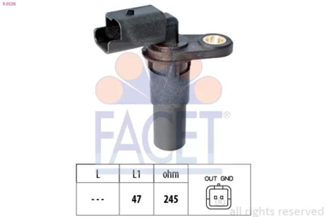 Датчик коленвала 90536 FACET