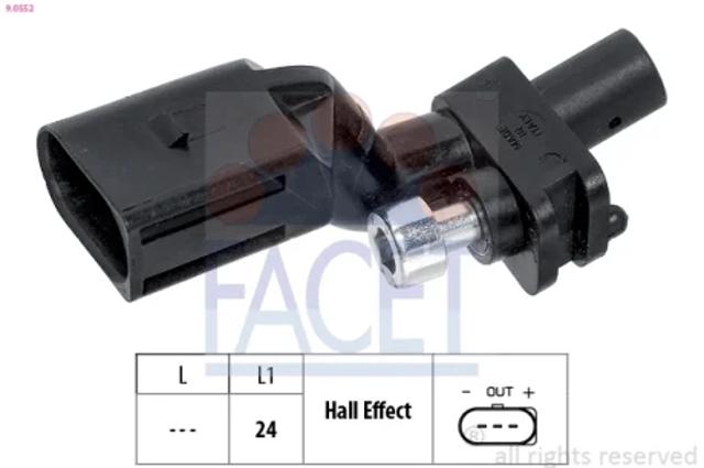 Датчик коленвала 90552 FACET