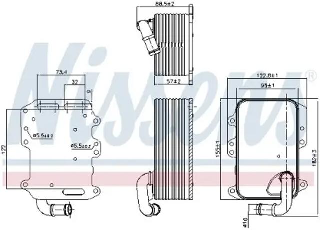 90807 NISSENS Радиатор масляный купить в Павлоград