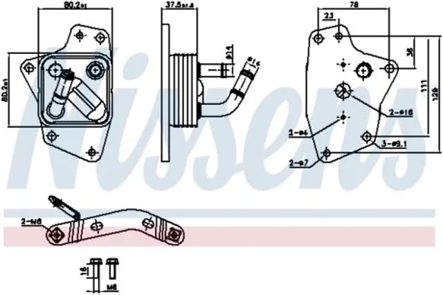 Масляный радиатор 91444 NISSENS