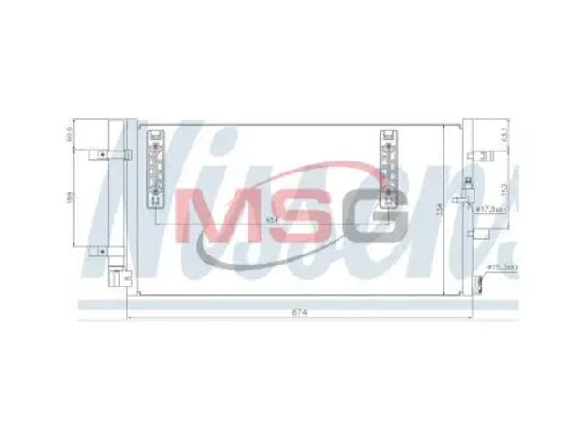 NISSENS 940042 Радиатор кондиционера в наличии Чернигов
