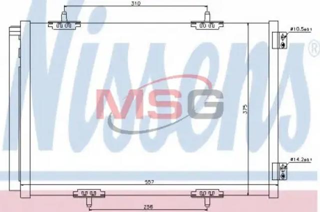 NISSENS 940055 Радиатор кондиционера в наличии Полтава