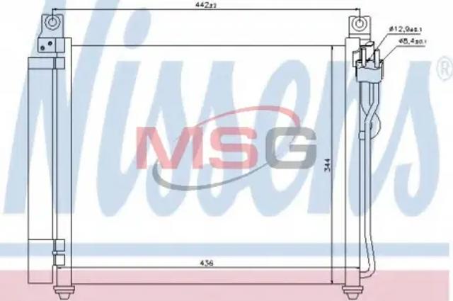 NISSENS 940172 Радиатор кондиционера в наличии Сумы