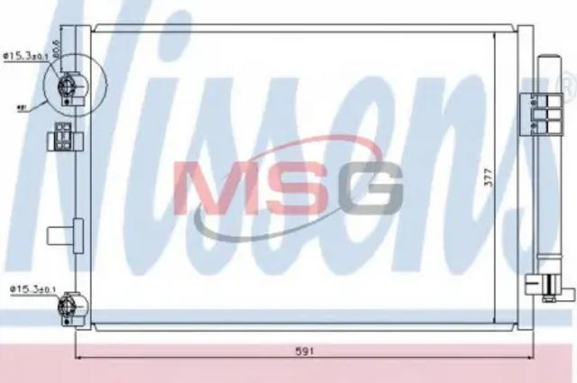 NISSENS 940182 Радиатор кондиционера в наличии Павлоград