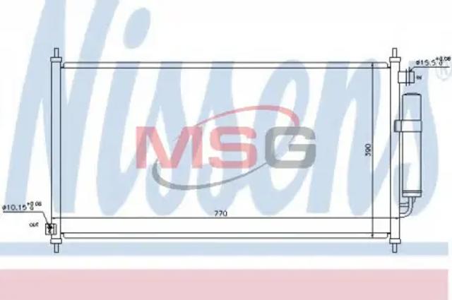 940237 NISSENS Радиатор кондиционера купить в Одесса