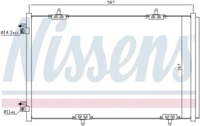 Конденсатор кондиционера Citroen C-Elysee