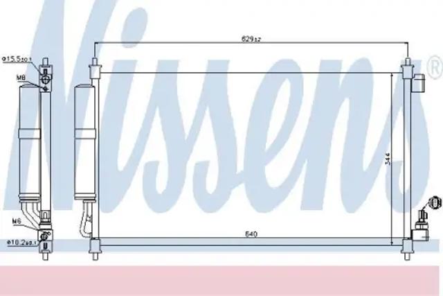 Радиатор охлаждения кондиционера 940382 NISSENS