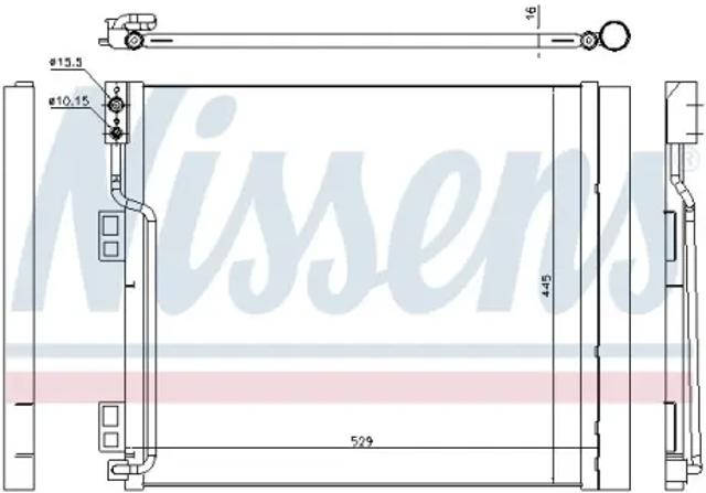 Радиатор системы охлаждения кондиционера 940386 NISSENS