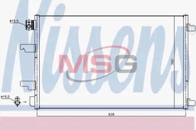Трубопроводы и радиатор кондиционера 940402 NISSENS