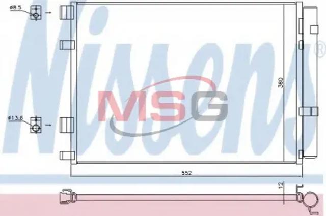 NISSENS 940426 Радиатор кондиционера в наличии Каменское