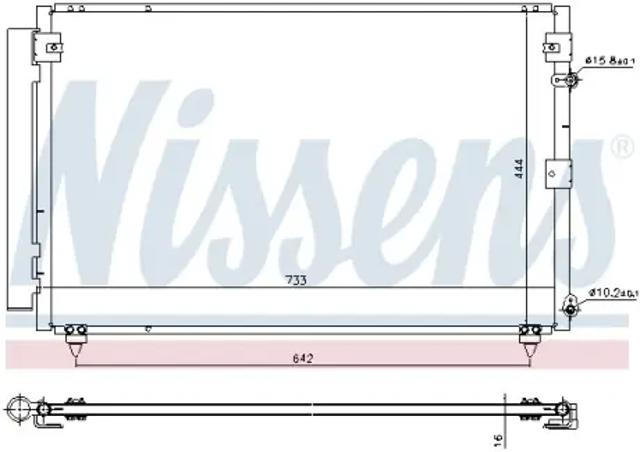 NISSENS 940433 Радиатор кондиционера в наличии Харьков