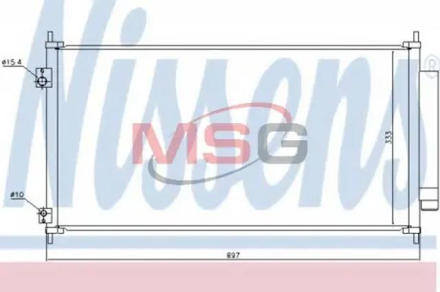 Радиатор кондиционера 940448 NISSENS