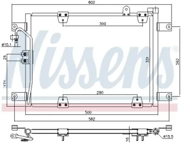 NISSENS 940578 Радиатор кондиционера в наличии Запорожье