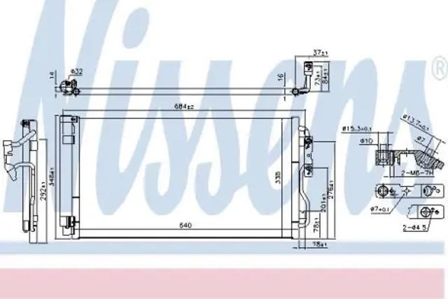 NISSENS 940628 Радиатор кондиционера в наличии Тернополь