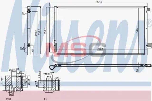 NISSENS 940678 Радиатор кондиционера в наличии Хмельницкий