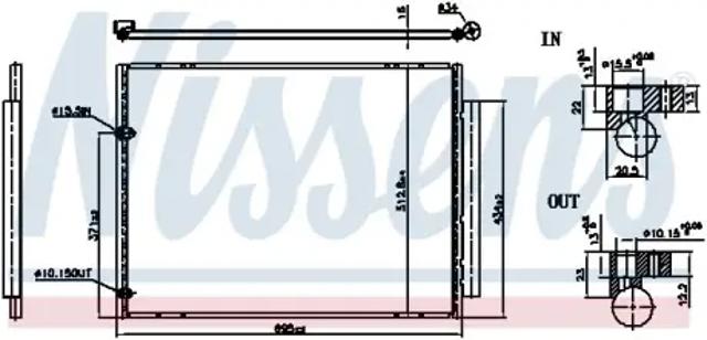 Конденсер 940848 NISSENS