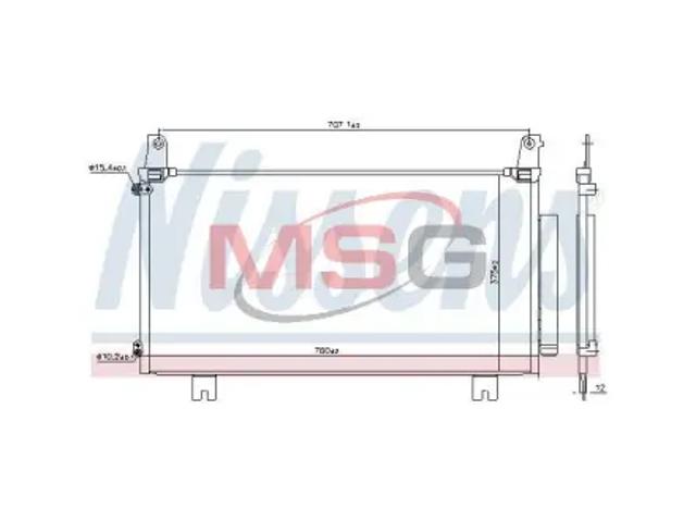 Конденсатор кондиционера 941169 NISSENS