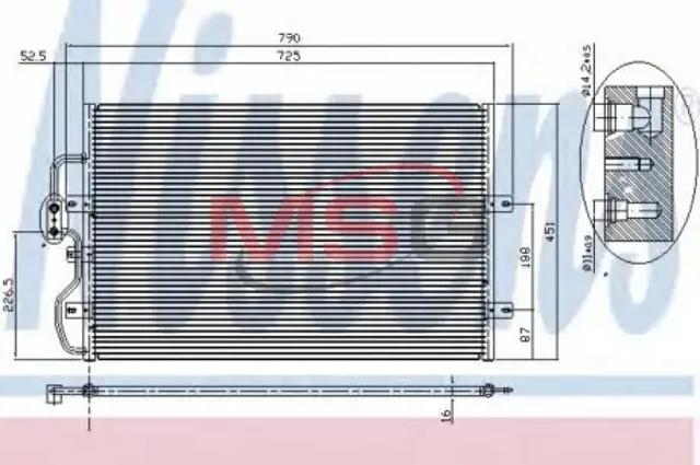 Радиатор системы охлаждения кондиционера 94210 NISSENS