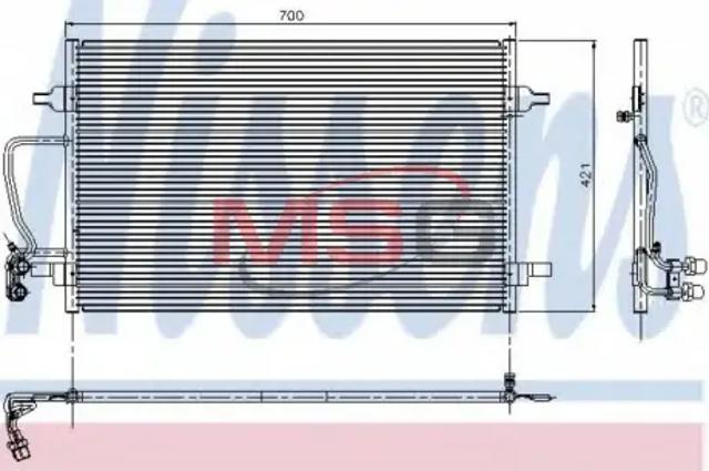 NISSENS 94345 Радиатор кондиционера в наличии Николаев