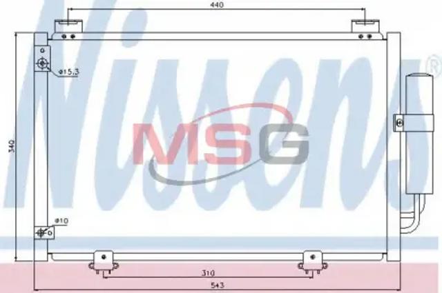 NISSENS 94581 Радиатор кондиционера в наличии Кривой Рог
