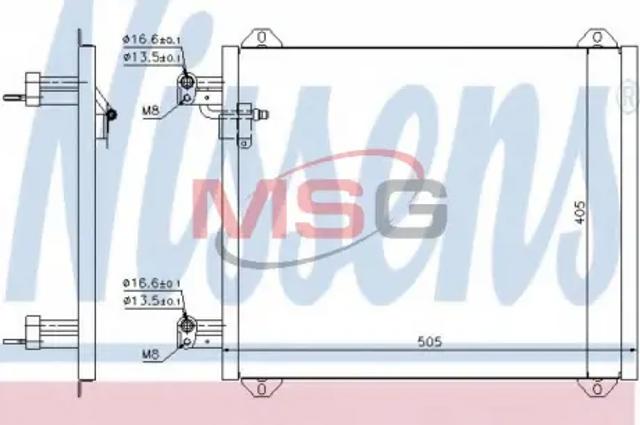 NISSENS 94584 Радиатор кондиционера в наличии Житомир