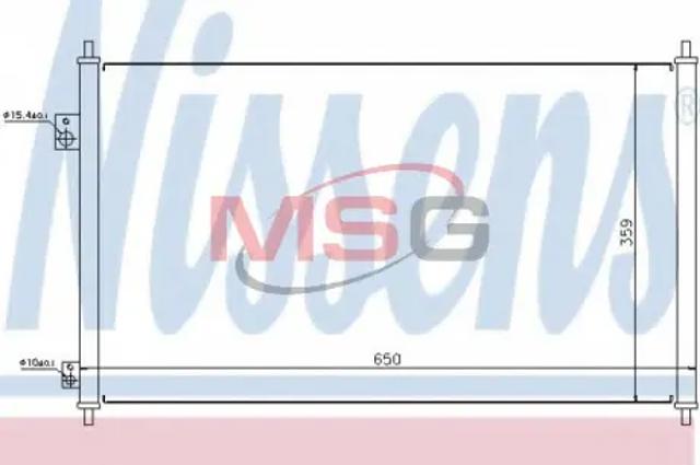 NISSENS 94771 Радиатор кондиционера в наличии Украина