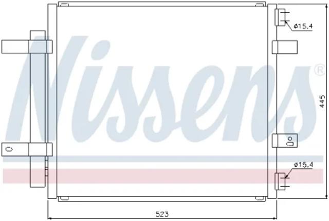 Радиатор кондиционера 94866 NISSENS