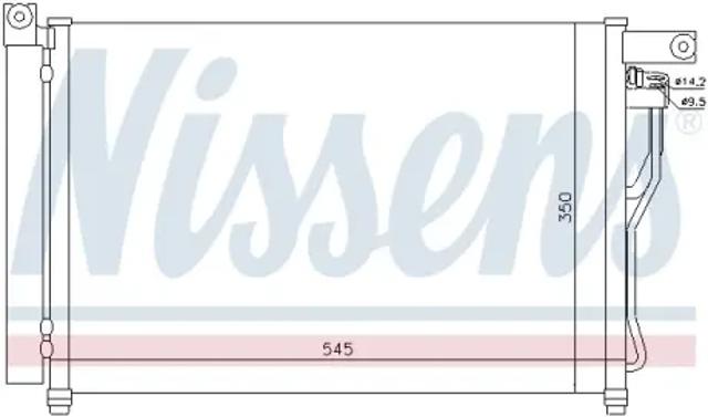 NISSENS 94895 Радиатор кондиционера в наличии Каменское
